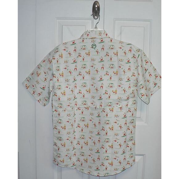 Magellan Outdoors Men's Laguna‎ Madre Print Short Sleeve Fishing Shirt XS $30 - Picture 3 of 4